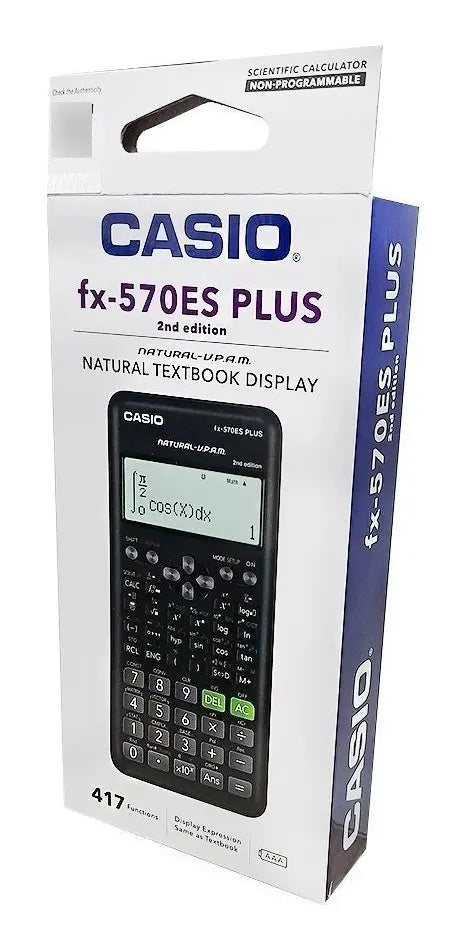 Calculadora Casio Fx 570es Plus 417 Funciones Negro