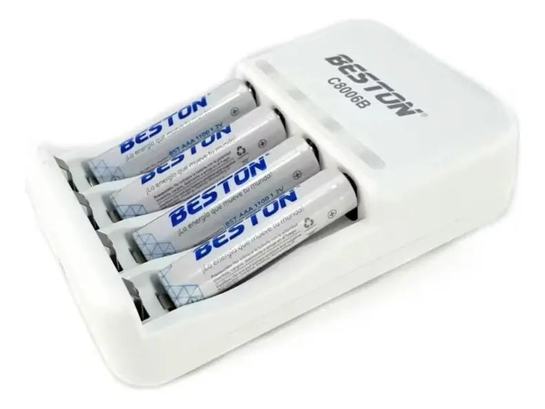 Cargador Mas 4 Baterias 3a Recargables 1100mah