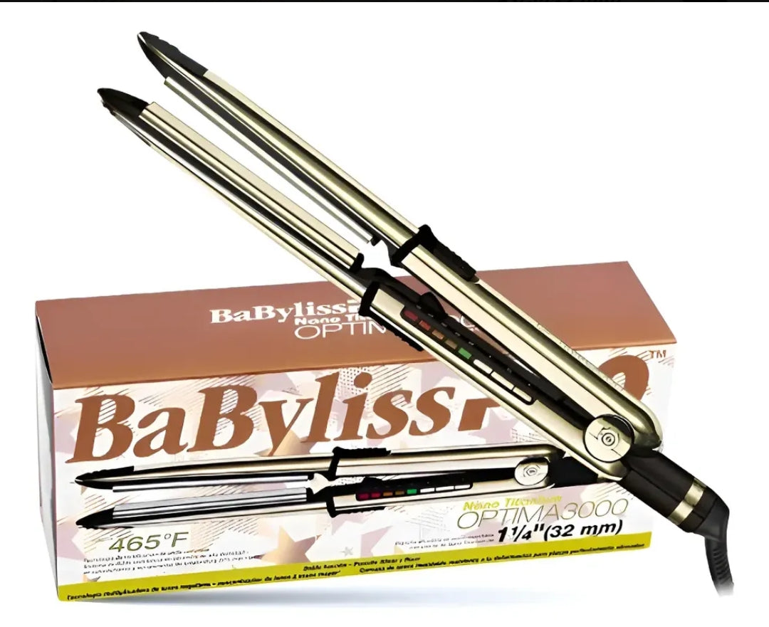 ✨ Plancha de Cabello BaBylissPRO Nano Titanium Optima 3000 Rose Gold 220V