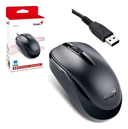 Mouse Genius Dx-120 Puerto Usb Calm Black