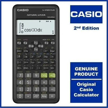 Calculadora Casio Fx 570es Plus 417 Funciones  Negro