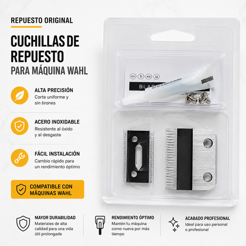 Navaja Repuesto Cuchillas Wahl 2228 Legend 5star Profesional Color Acero