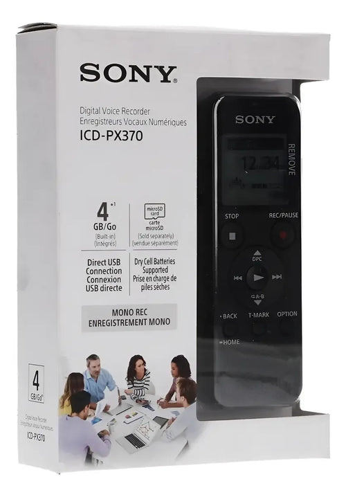 Grabadora De Voz Sony Px-370 Periodista Negro