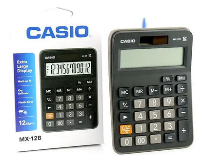 Calculadora Casio MX-12B 12 Dígitos Negro