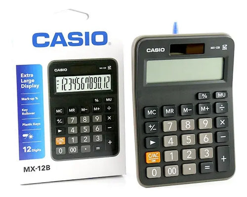Calculadora Casio MX-12B 12 Dígitos Negro