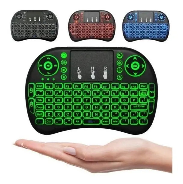 Mini Teclado Inalambrico Airmouse Androi Smart Tv Pc Negro