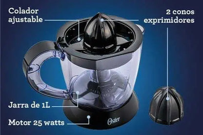 Exprimidor Oster 1 Litro Cítricos  Negro 110v 22w