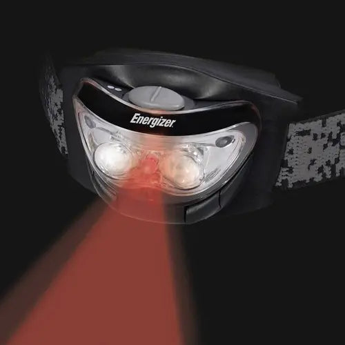 Linterna Manos Libres Energzer 3 Led Para Cabeza O Casco Led Negro
