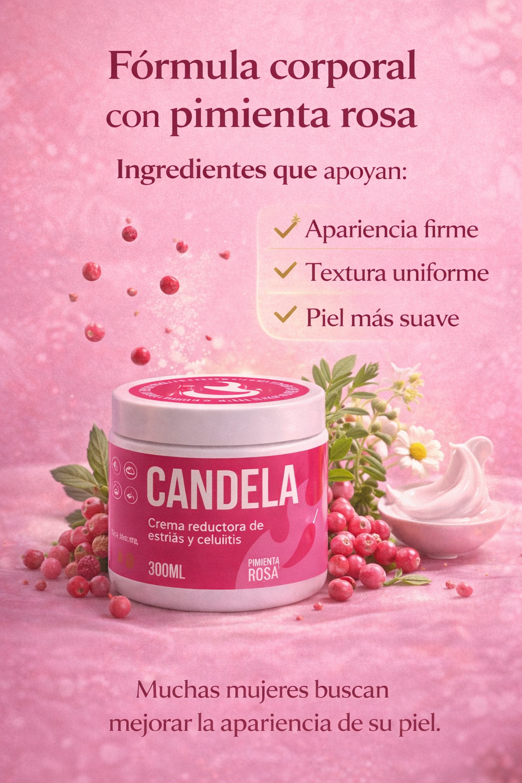Crema Reductora CANDELA – Piel más firme y suave
