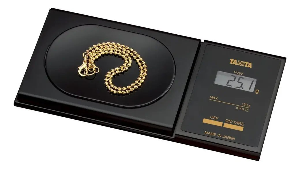 Balanza Digital De Precisión Tanita 1479v Negro 120g Para Joyería 120 G