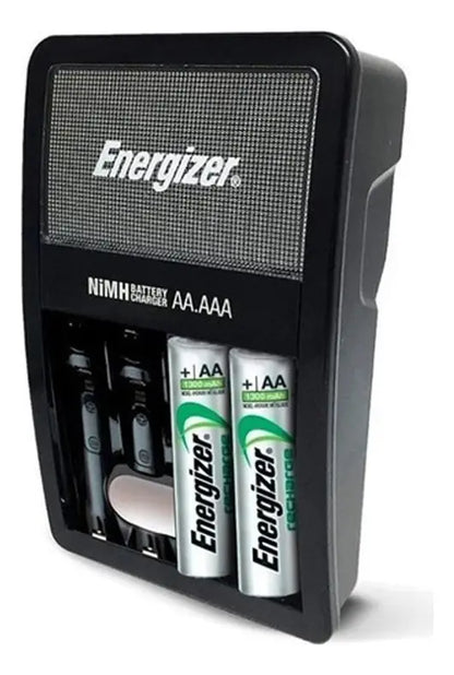 Cargador Energizer Maxi + 1 Par De Aa Recargable
