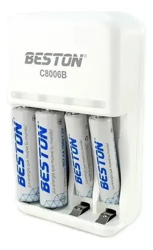Cargador Mas 4 Baterias 2a 2700mah Carga 2a 3a Y 9v