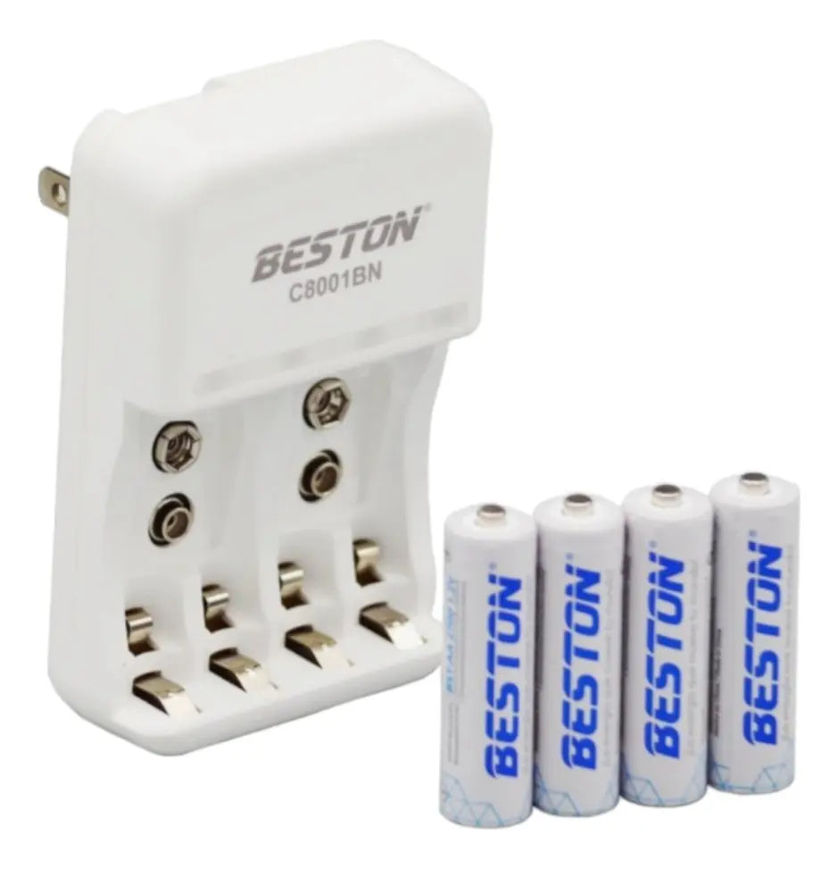Cargador Mas 4 Baterias 2a 2700mah Carga 2a 3a Y 9v