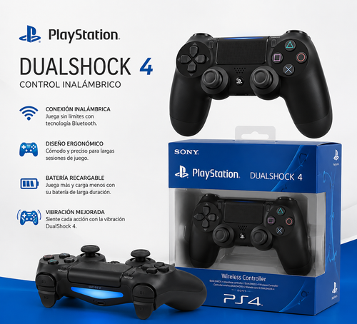 Control Play Station 4 Original Sony Jet Black