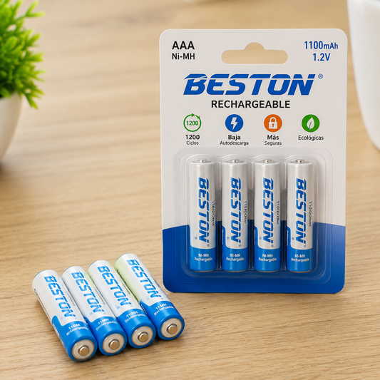 Pila Beston AAA Recargable Paquete x4