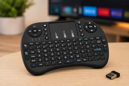Mini Teclado Inalambrico Airmouse Androi Smart Tv Pc Negro