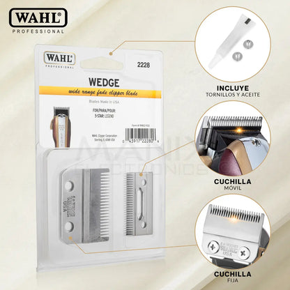Navaja Repuesto Cuchillas Wahl 2228 Legend 5star Profesional Color Acero