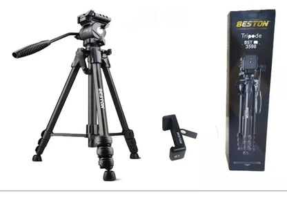 Trípode Profesional Cabeza Fluida  Camara O Celular Bst3598