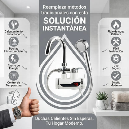 ¿Cansado de esperar a que el agua se caliente?  “Este grifo eléctrico calienta el agua al instante 🔥”