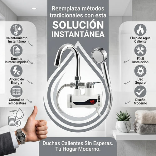 ¿Cansado de esperar a que el agua se caliente?  “Este grifo eléctrico calienta el agua al instante 🔥”