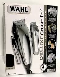 Kit Maquina Peluquera Wahl Deluxe Grom Pro 21 Piezas  Gris Oscuro 110v