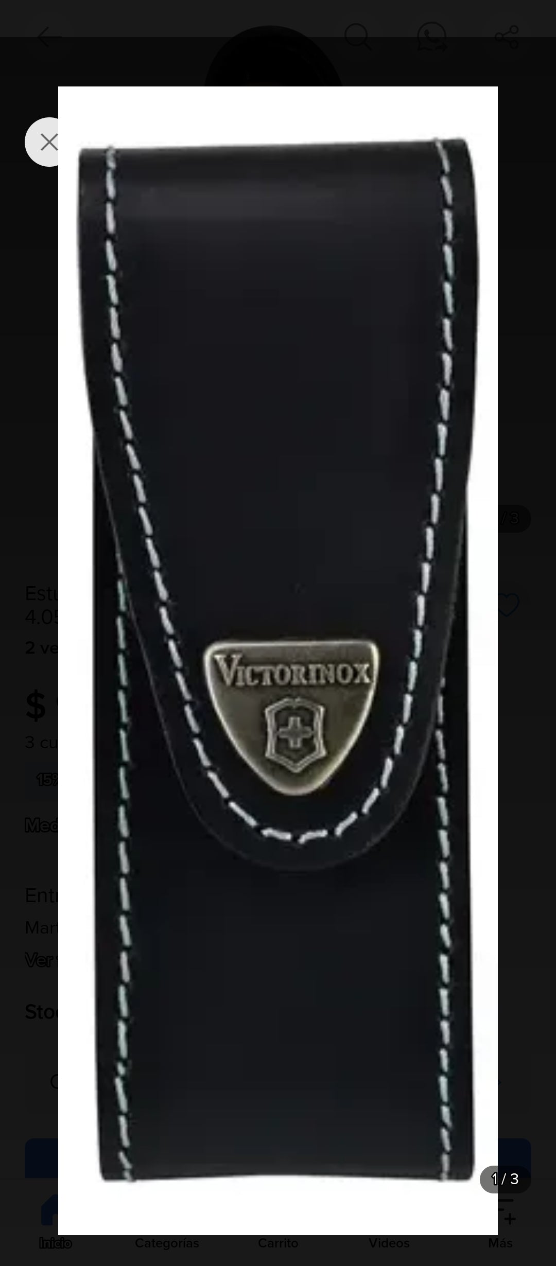 Estuche De Cuero Vitorinox Navaja Work Champ 4.0523.32