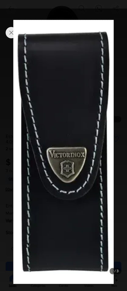 Estuche De Cuero Vitorinox Navaja Work Champ 4.0523.32