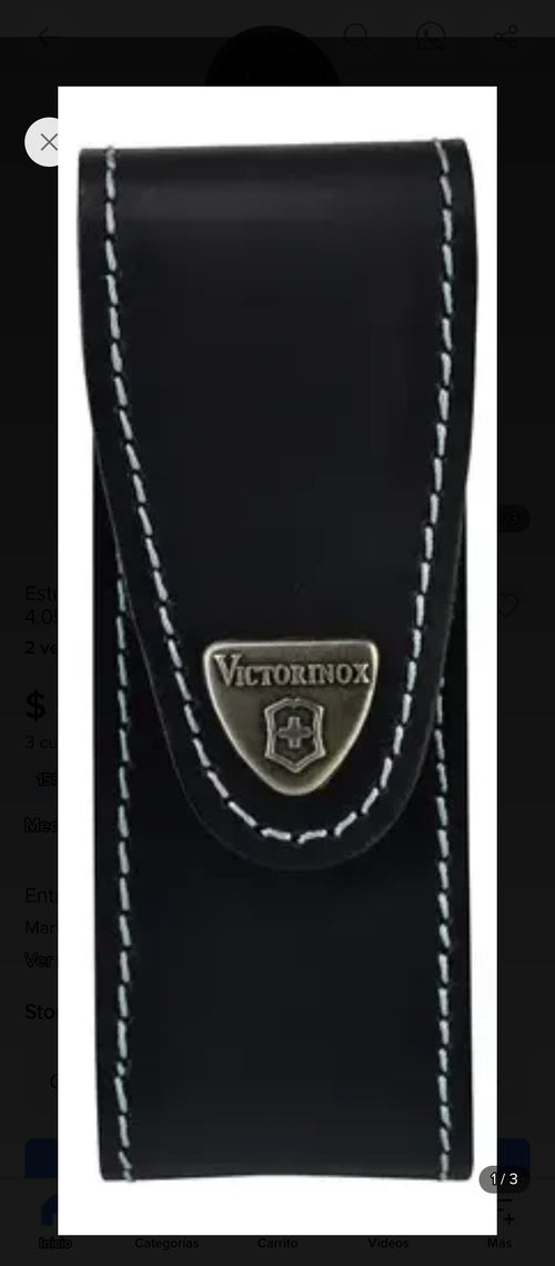 Estuche De Cuero Vitorinox Navaja Work Champ 4.0523.32