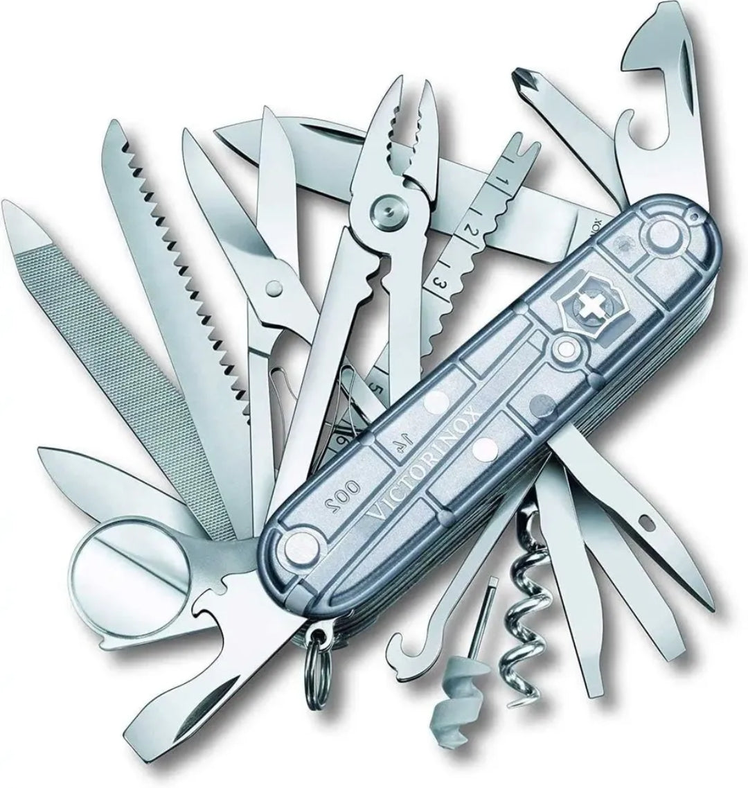 🔥 Navaja Suiza Victorinox SwissChamp SilverTech 1.6794.T7 Transparente