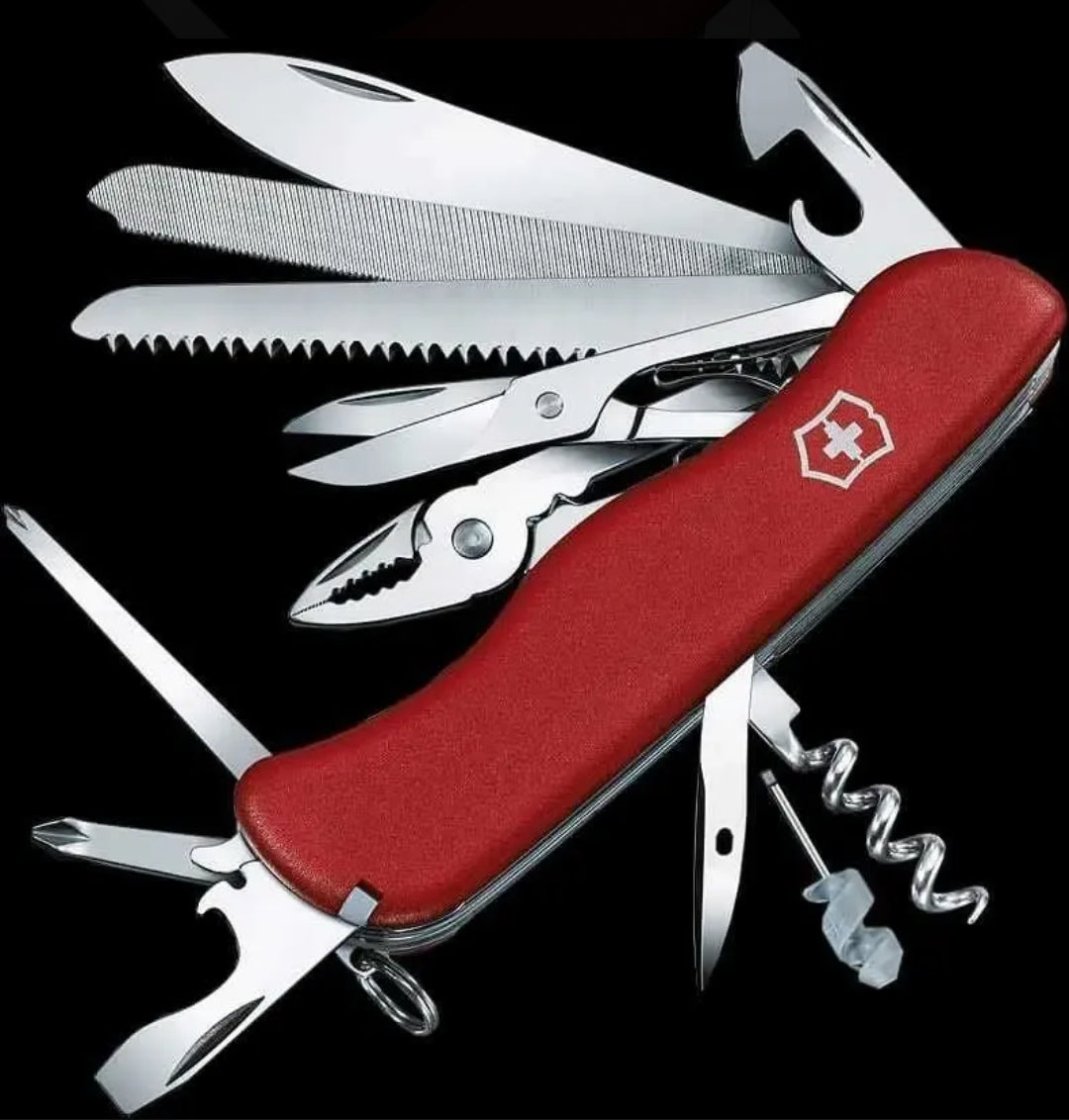 Navaja Ganadera Victorinox Work Champ 0.8564 100%suiza 21ser Rojo