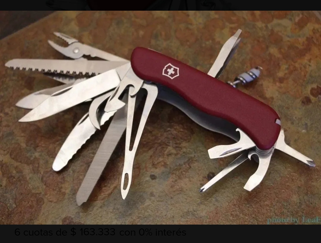 Navaja Suiza Victorinox Original Ganadera 29servi 0.8564.xl Rojo